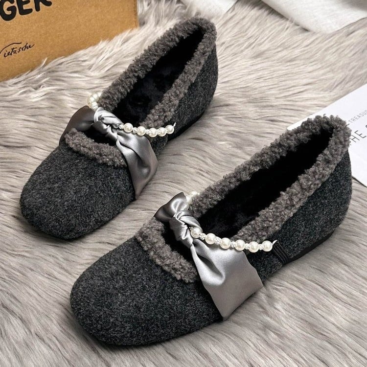 Ženske slip-on loaferice s PU gornjim dijelom, plišanom unutrašnjosti, gumenom potplatom, platformom, okruglim vrhom