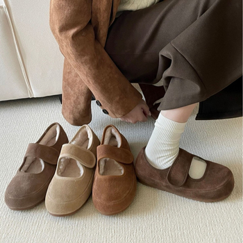 Λοφέρες με αυξημένο ύψος, Velcro κλείσιμο, Birkenstock-Style, δερμάτινο επάνω μέρος, χοντρή σόλα