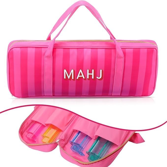 Torba za kozmetiku za putovanja s uzorkom slova, poliester, zatvarač, velik kapacitet, za žene