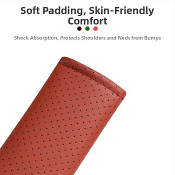 Защитна подложка за колан за автомобил — изкуствена кожа, мека и дишаща, против износване, против задушаване, универсална кройка