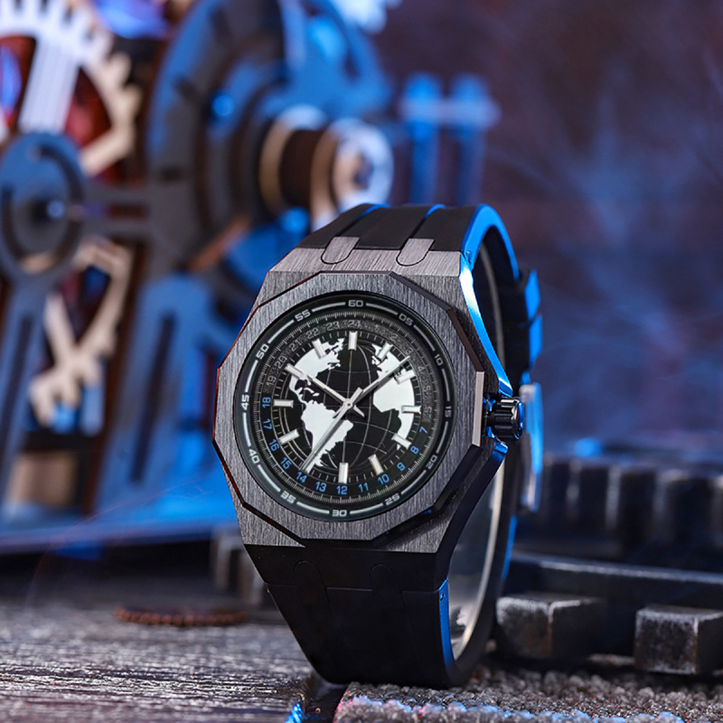 Muški automatski mehanički sat PT8020 — Noctilucent, Tourbillon, vodootpornost 30m, Pokret 820