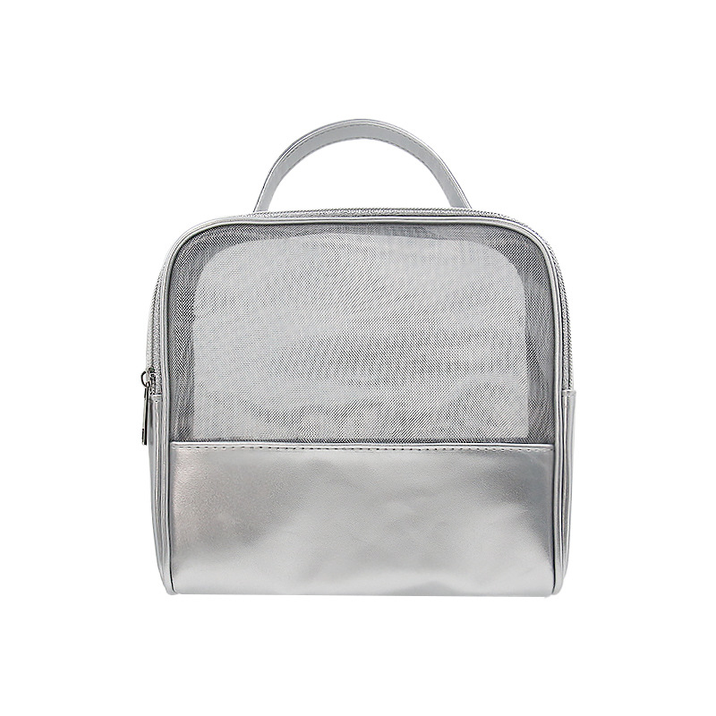 Kozmetička torbica od PU kože, korejski stil, kapacitet 20–35 L, zatvaranje na zip, unutarnja džep sa zipom.