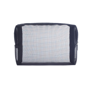 Prozirna mrežasta torbica za kozmetiku, kubičnog oblika, najlon, prozračna, velika zapremina za putovanja – spremište šminke, parfema, ruža i punjača