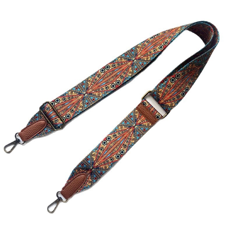 Remen za torbu – unisex, podesiv, kompatibilan s Crossbody, poliester, geometrijski uzorak