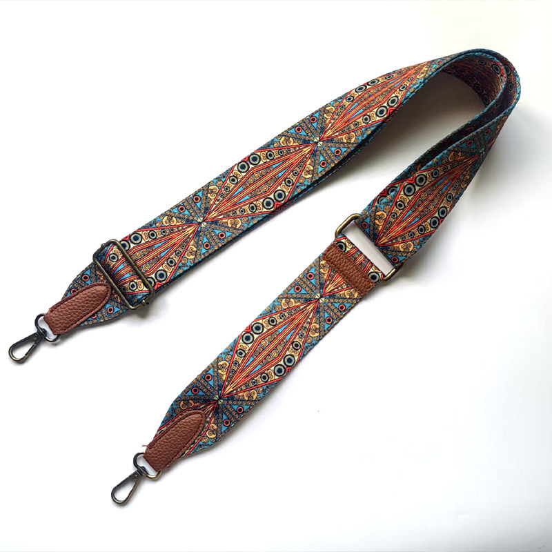 Remen za torbu – unisex, podesiv, kompatibilan s Crossbody, poliester, geometrijski uzorak