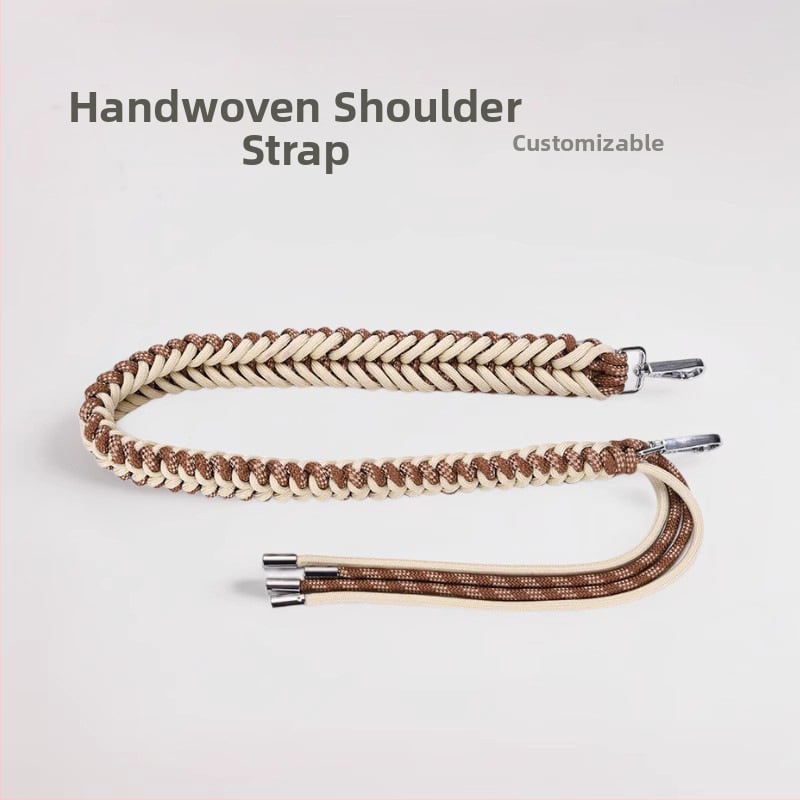 Rankų darbo ilgas pečių dirželis su transformacijos sageimmiu kuprinėms ir tote krepšiams — poliesteris, dryžiai, mišrus stilius, apkrovos mažinimas