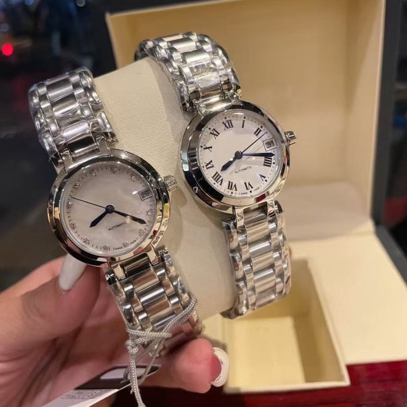 Ženski kvarcni sat s mjesečevom fazom i kalendarom – safirno staklo, vodootpornost 10 m