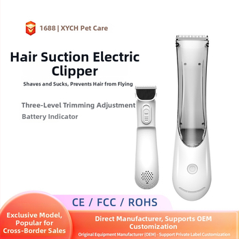 Elektriska mājdzīvnieku kopšanas griežamā iekārta ar putekļu sūcēju un uzlādi, ABS, Xinyue Pet Care, suņiem, 40 gab. kastē