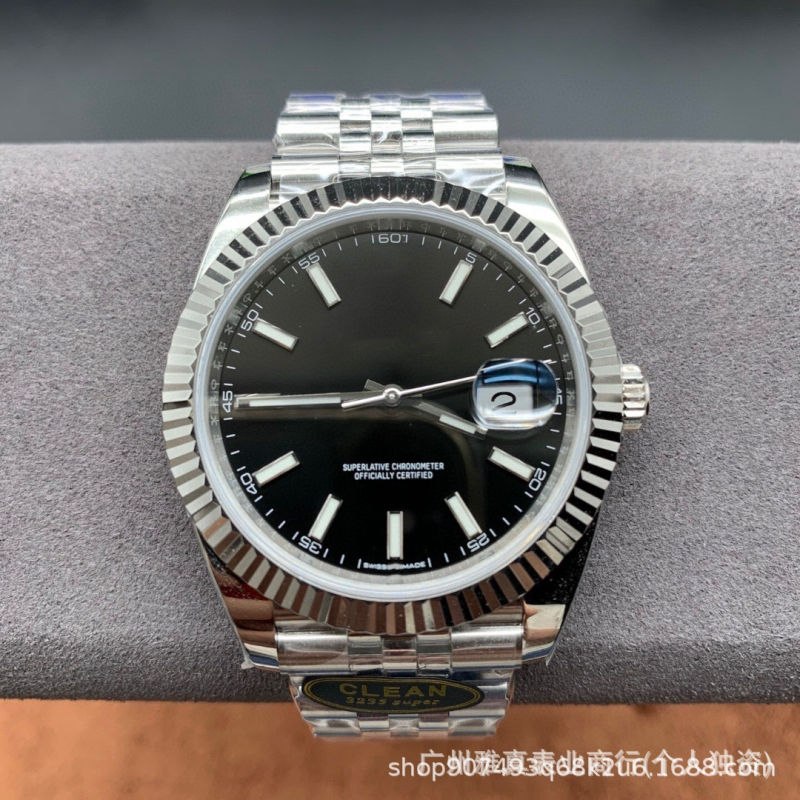 Automatski mehanički sat s pokretom Seagull 2813, brojčanik 40 mm, kućište i remen od nehrđajućeg čelika, 24-satni indikator