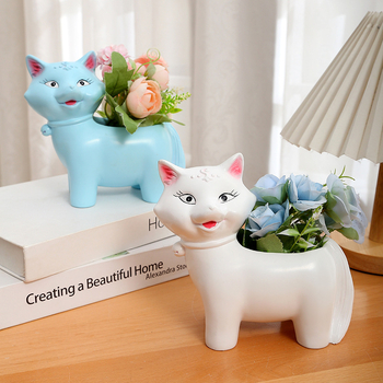 Figura od smole – lisica, ukras za stol, moderni minimalistički stil, marka Wenxi, šifra proizvoda 22.6