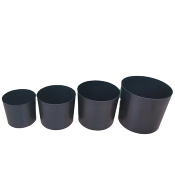 Saksija za umjetne biljke, od reciklirane plastike, injekcijsko oblikovana, za stolnu ili podnu uporabu, jednostavan stil.