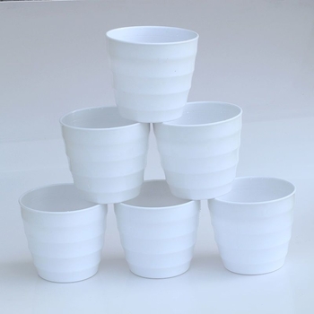 Plastična stolna posuda za cvijeće, injekcijsko oblikovanje, debela, bez poroznosti, rebrasta tekstura, jednostavan stil, set lonaca