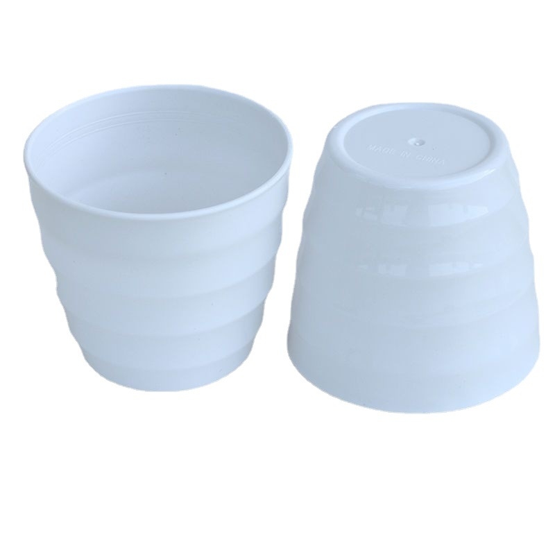 Plastična stolna posuda za cvijeće, injekcijsko oblikovanje, debela, bez poroznosti, rebrasta tekstura, jednostavan stil, set lonaca