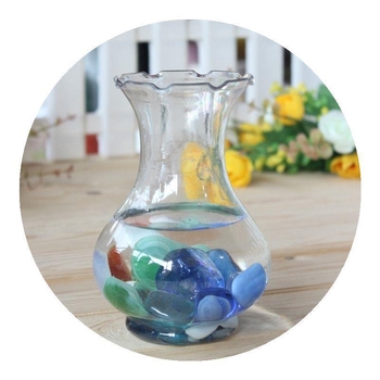 Plastična vaza s valovitim čipkastim uzorkom, za stolnu upotrebu, idiličan stil