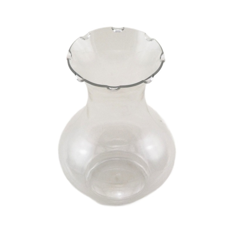 Plastična vaza s valovitim čipkastim uzorkom, za stolnu upotrebu, idiličan stil