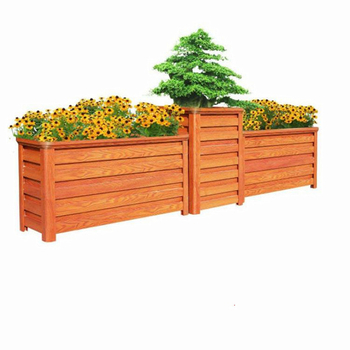 Drveni vanjski cvjetni box - prozračan, izdržljiv, s prilagodljivim promjerom dna