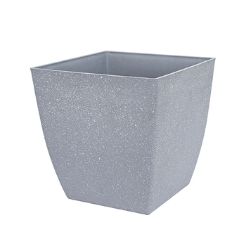 Nordijski stil, smola s betonskim izgledom, lonac za biljke s automatskim zalijevanjem, za dnevni boravak i balkon, velik promjer 30 cm+