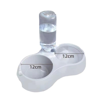 Posuda za vodu i hranu za mačke, 2 u 1, plastična