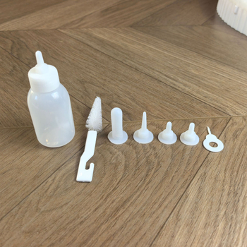 Set bočica za hranjenje mačića i štenaca sa silikonskim bradavicama, plastično, automatsko hranjenje