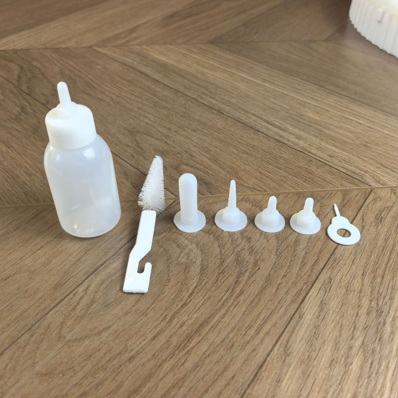 Set bočica za hranjenje mačića i štenaca sa silikonskim bradavicama, plastično, automatsko hranjenje