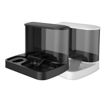 Automatska hranilica i posuda za vodu za mačke s velikim kapacitetom, kontinuirani protok vode, dizajn suhog usta, PP materijal, Sheng Lun Pet