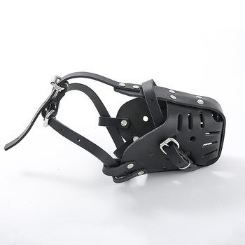 Mască de bot pentru antrenament la Rottweiler, bot din piele, protecție împotriva mușcăturilor, lătrătului și ingerării (Material: Cortex; Import: Nu; IP: Nu)