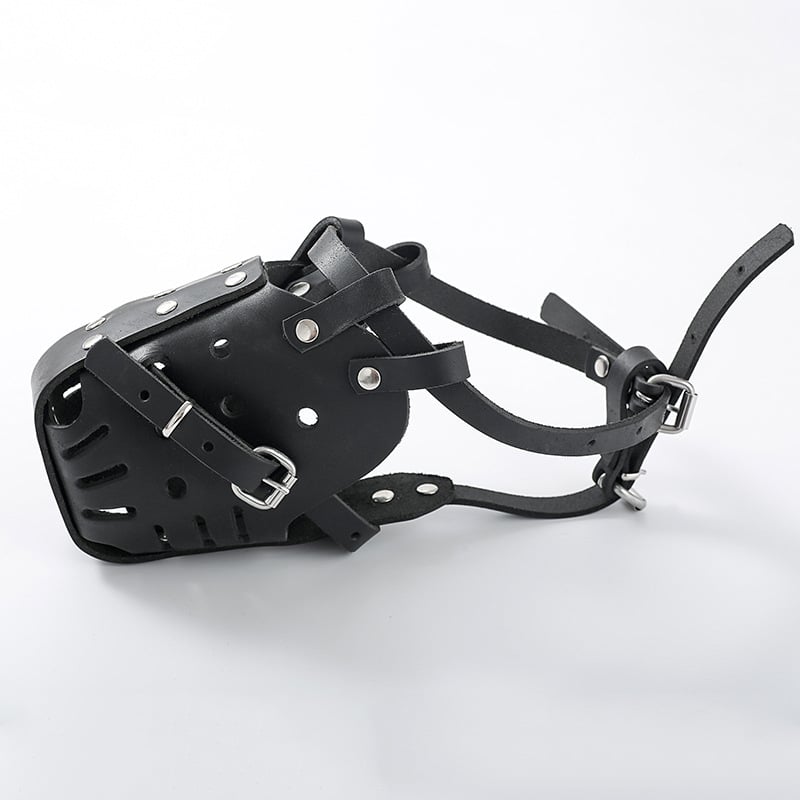 Mască de bot pentru antrenament la Rottweiler, bot din piele, protecție împotriva mușcăturilor, lătrătului și ingerării (Material: Cortex; Import: Nu; IP: Nu)
