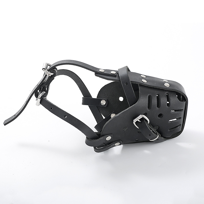 Mască de bot pentru antrenament la Rottweiler, bot din piele, protecție împotriva mușcăturilor, lătrătului și ingerării (Material: Cortex; Import: Nu; IP: Nu)