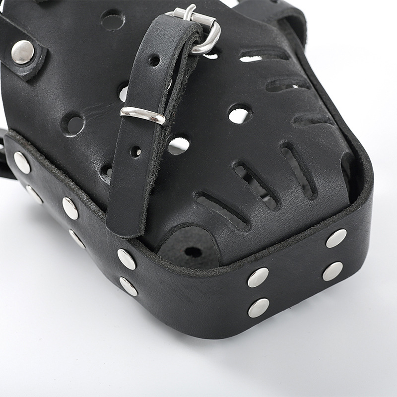 Mască de bot pentru antrenament la Rottweiler, bot din piele, protecție împotriva mușcăturilor, lătrătului și ingerării (Material: Cortex; Import: Nu; IP: Nu)