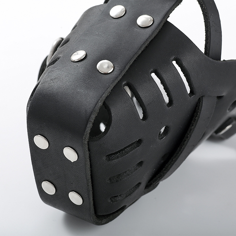 Mască de bot pentru antrenament la Rottweiler, bot din piele, protecție împotriva mușcăturilor, lătrătului și ingerării (Material: Cortex; Import: Nu; IP: Nu)