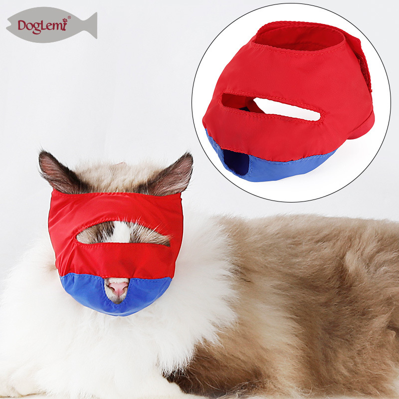 DogLemi nylon macska harapás elleni maszk gondozáshoz és fültisztításhoz