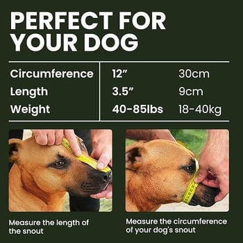 Μεταλλικός προστατευτικός για σκύλους, ρυθμιζόμενος, προστασία από δαγκώματα και γαβγίσματα