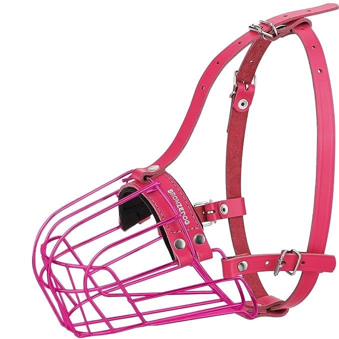 Μεταλλικός προστατευτικός για σκύλους, ρυθμιζόμενος, προστασία από δαγκώματα και γαβγίσματα