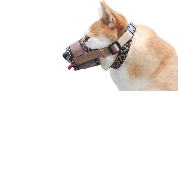 Leopárdmintás kutyaszájkosár – harapás elleni, ugatás elleni, evés elleni, menekülés megelőzése