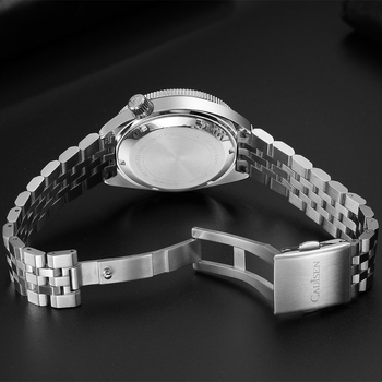 Cadisen NH35 muški mehanički sat – luminescentni pokazivači, kalendar, safirno staklo, vodootpornost 100 m, kućište i nehrđajući čelik