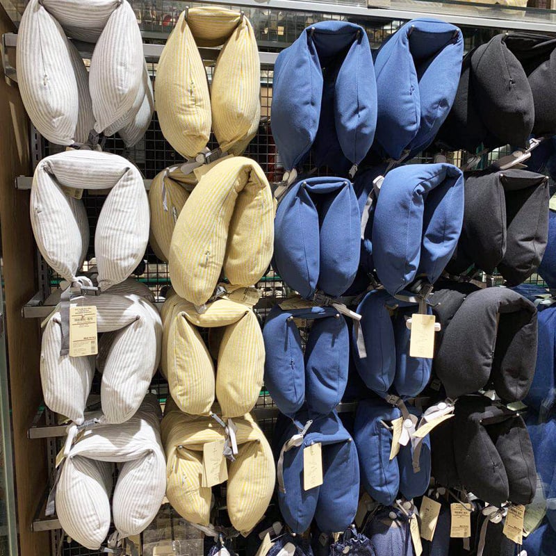 U formos kaklo pagalvė kelionėms, EPS putų užpildas, 100% medvilnės audinys