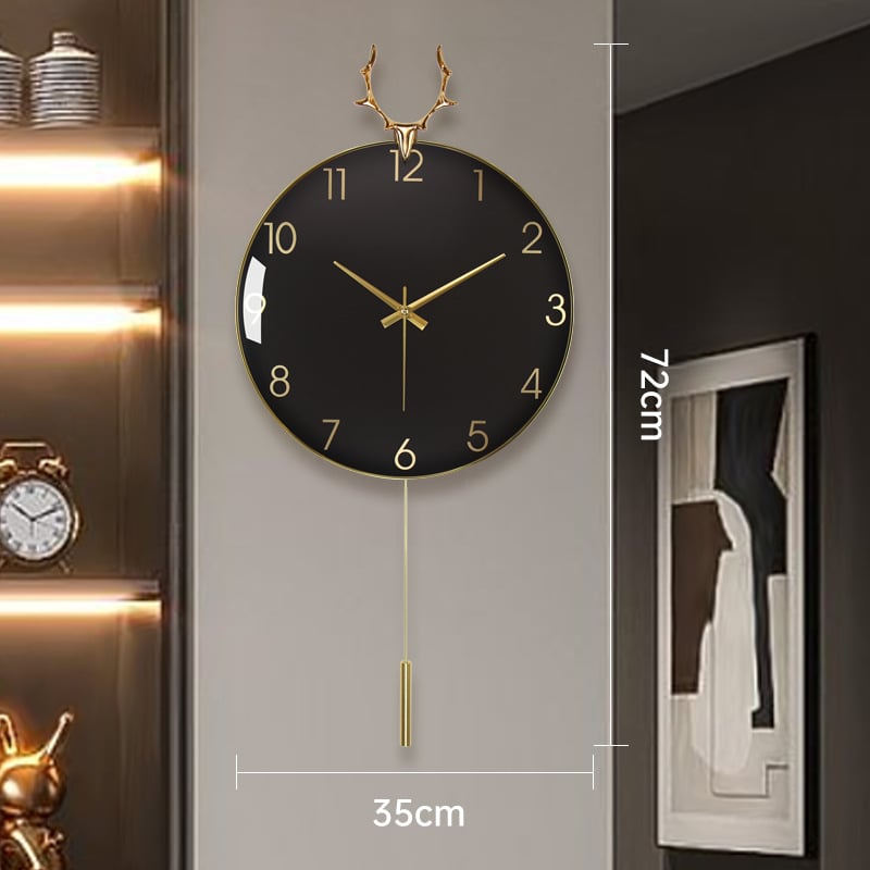 Ρολόι τοίχου – Κράμα αλουμινίου, Μοντέρνος σκανδιναβικός σχεδιασμός, Κυκλικό καντράν, Αθόρυβη κίνηση, Λειτουργεί με μπαταρία