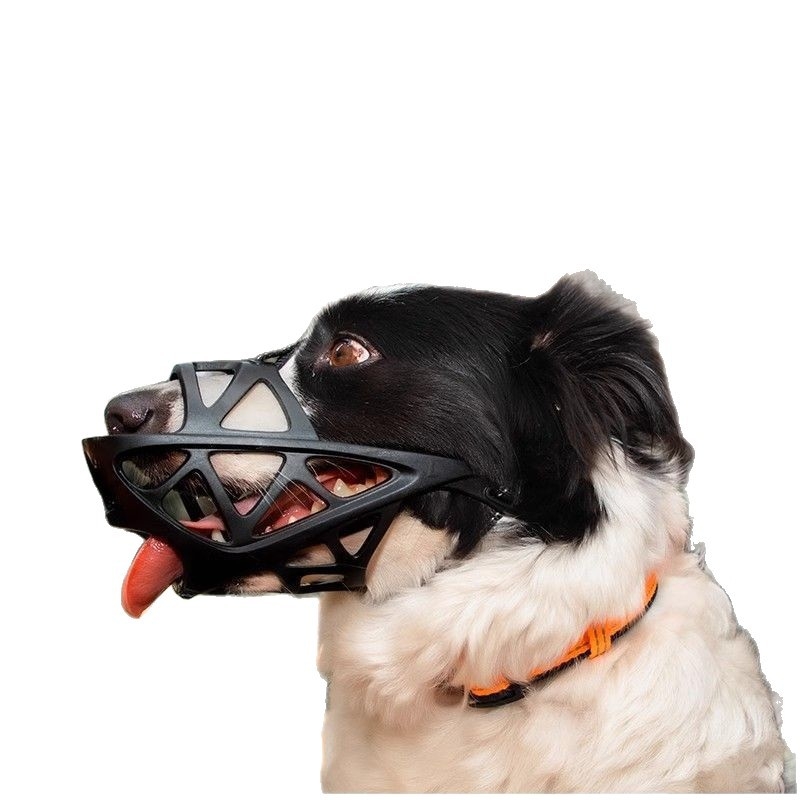 Psi maska za sprečavanje ugriza, lajanja i hranjenja, s nastavkom za piće vodu i uređajem protiv lajanja - Hao mark, poliester