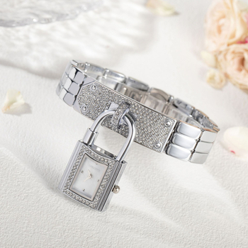 Mobangtuo 88065 Ženski kvarcni sat | Kvarcni pogon, Ručice, Pravokutni brojčanik, Vodootpornost 10 m, Metalni kaiš