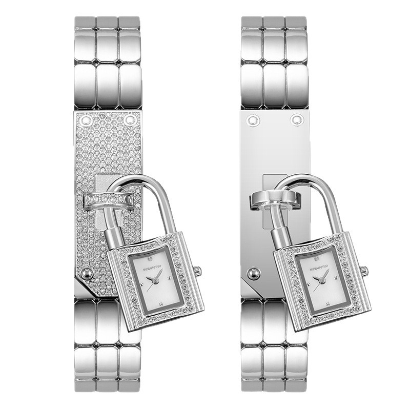 Mobangtuo 88065 Ženski kvarcni sat | Kvarcni pogon, Ručice, Pravokutni brojčanik, Vodootpornost 10 m, Metalni kaiš