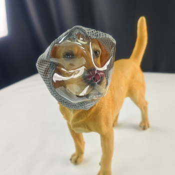 Háziállatmaszk macskák és kutyák számára - nyalogzás elleni, karmolás elleni, evés elleni, lélegző poliészter maszk, nem akadályozza a látást