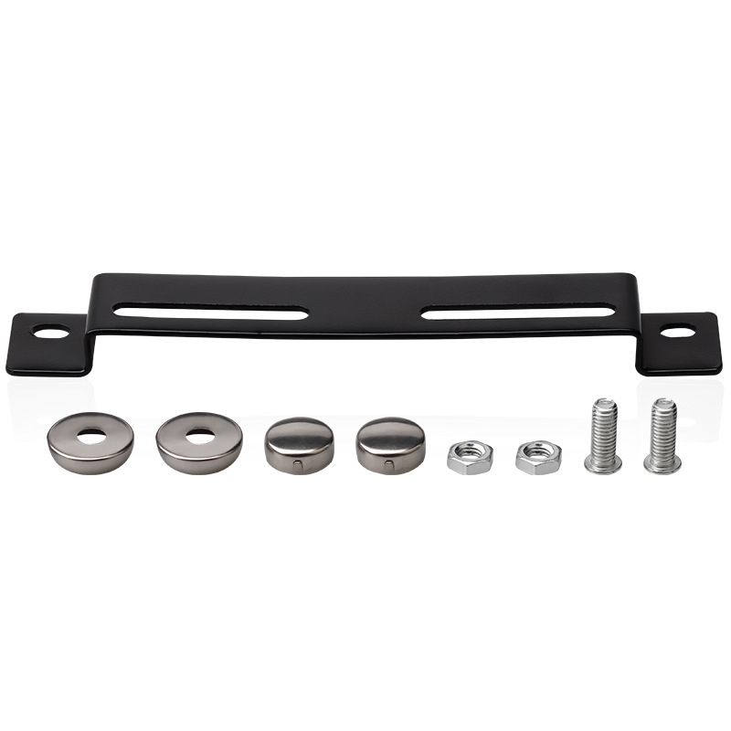 Ramă pentru plăcuța de înmatriculare a motocicletei, oțel inox, marcă GSH, compatibilă cu modelele generale de motociclete