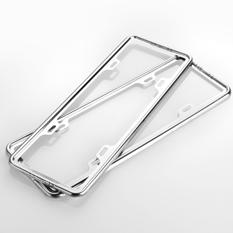 Okvir za registarsku pločicu od nehrđajućeg čelika, ploski dizajn, model X047, opća kompatibilnost, Rx-car decoration