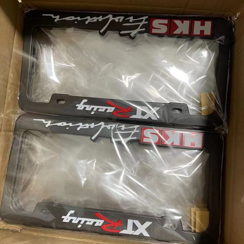 USA rendszámkeret US szabvány logóval, műanyag, ABS krómozott felület