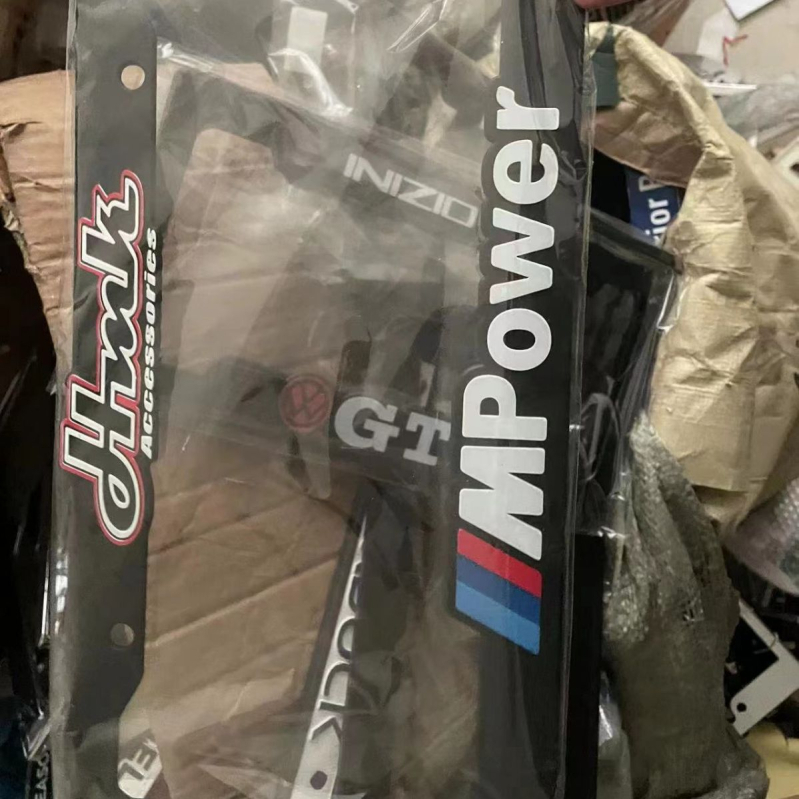 USA rendszámkeret US szabvány logóval, műanyag, ABS krómozott felület