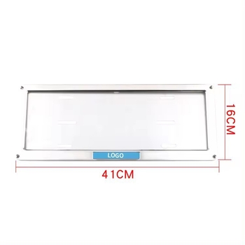 Rozsdamentes acélból készült univerzális rendszámkeret, modell XY, típus Xianyang, alkatrész szám LG