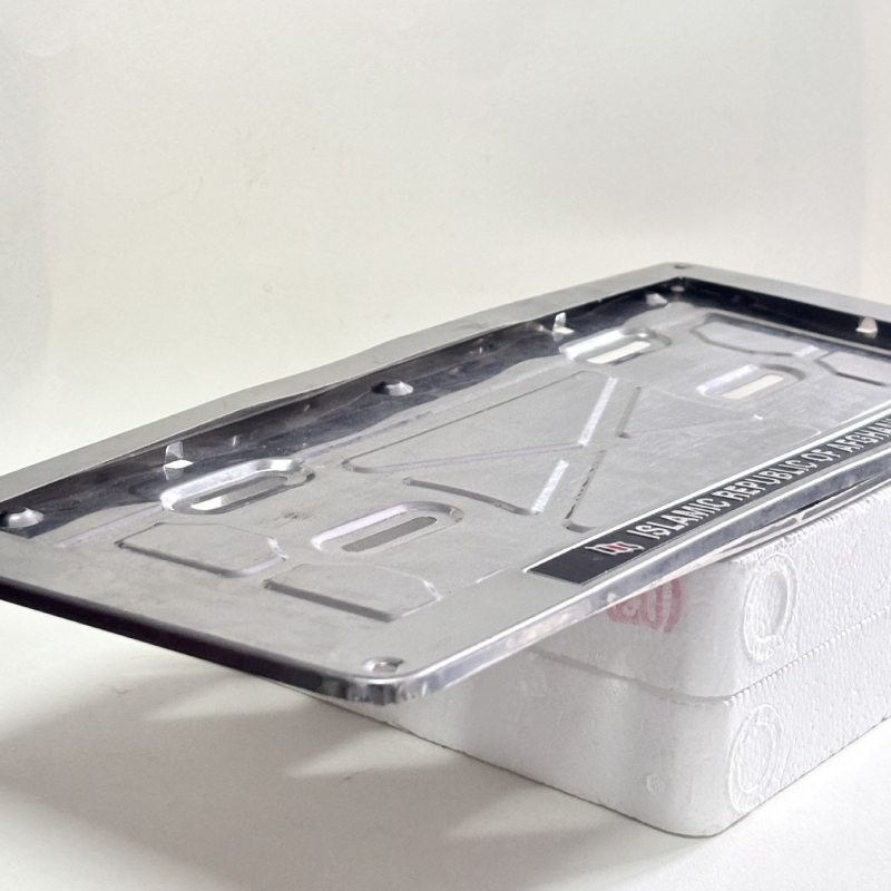 афганистански държач за регистрационна табела за мотори – неръждаема стомана, модел Gaf46, съвместим с мотоциклети, основа на рамката + външна рамка