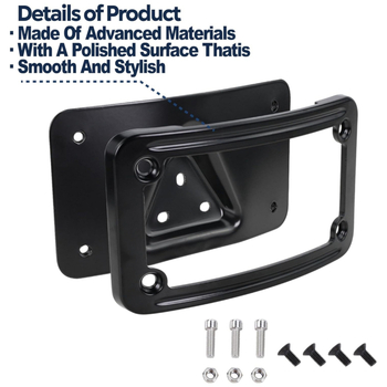 XCLPF XC-W353 Скоба за регистрационна табела за Harley-Davidson с триточков монтаж • Материал: неръждаема стомана • Тип: мотоциклетна скоба • Съвместимост: Harley-Davidson с стандартен 3-болтов монтаж