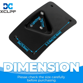 XCLPF XC-W353 Скоба за регистрационна табела за Harley-Davidson с триточков монтаж • Материал: неръждаема стомана • Тип: мотоциклетна скоба • Съвместимост: Harley-Davidson с стандартен 3-болтов монтаж