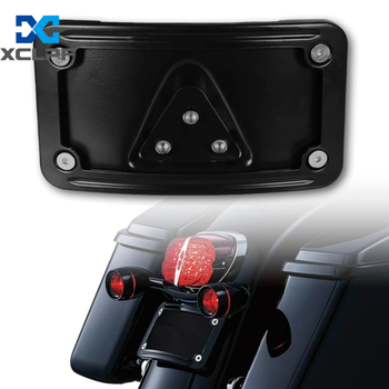 XCLPF XC-W353 Скоба за регистрационна табела за Harley-Davidson с триточков монтаж • Материал: неръждаема стомана • Тип: мотоциклетна скоба • Съвместимост: Harley-Davidson с стандартен 3-болтов монтаж